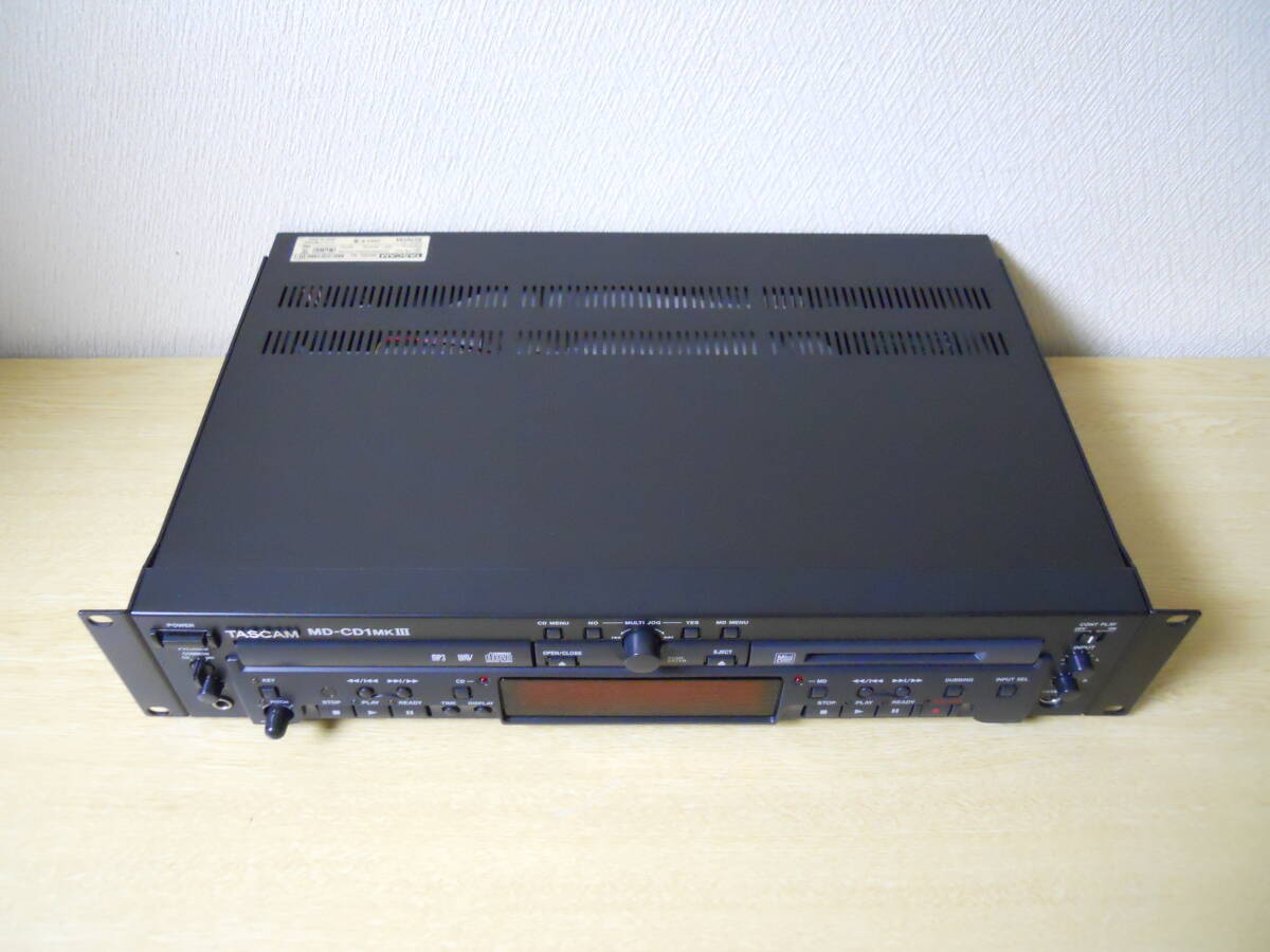 *TASCAM* Tascam business use CD/MD player MD-CD1mkⅢ / 2012 year made / operation goods / maintenance settled / use frequency little / owner manual attaching .