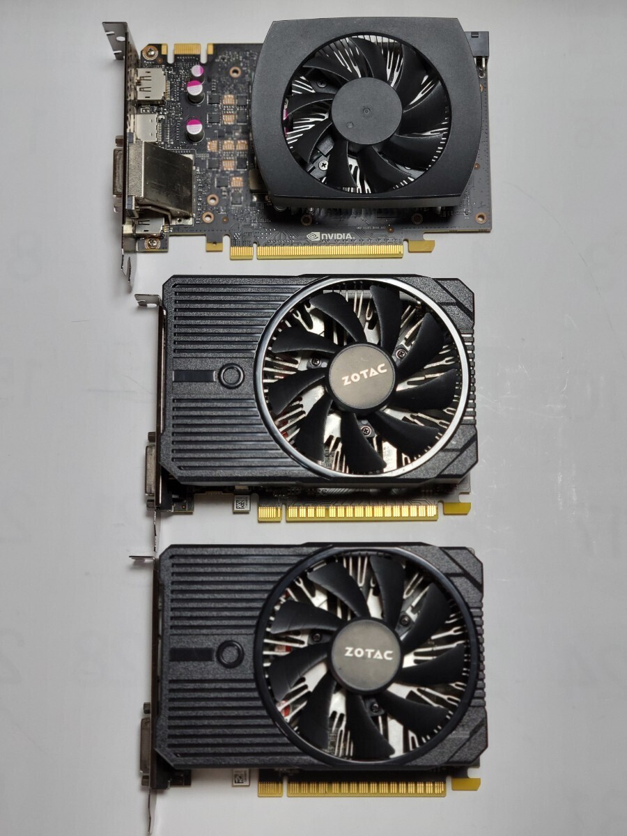 NVIDIA GeForce GTX950・ ZOTAC GeForce GTX1050 2GB GDDR5D × 2個　 グラフィックボード 3個セット_画像1