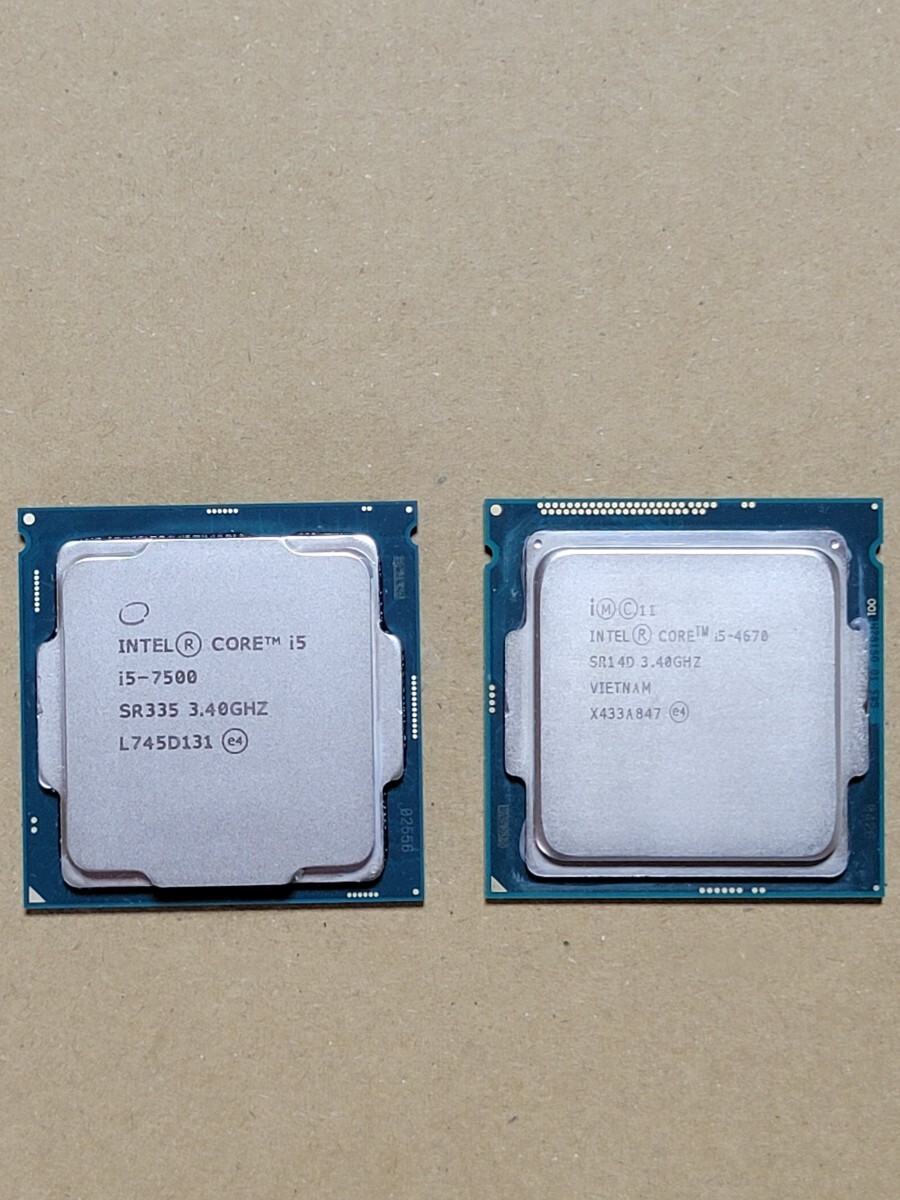 Intel CORE i7-6700 i5-8500 7500 etc. summarize 