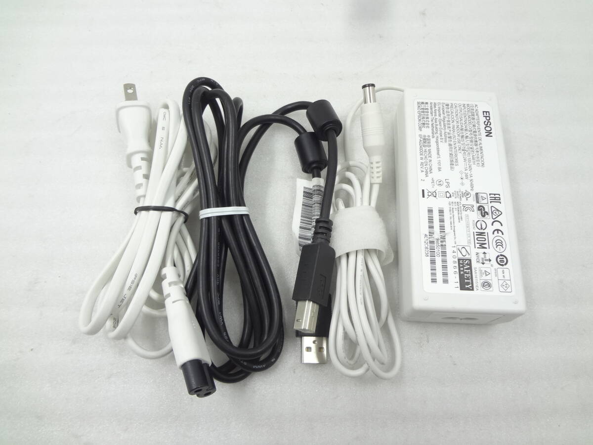 1 jpy ~ *EPSON A4 correspondence flatbed scanner -GT-X830 AC adaptor attaching used operation goods 