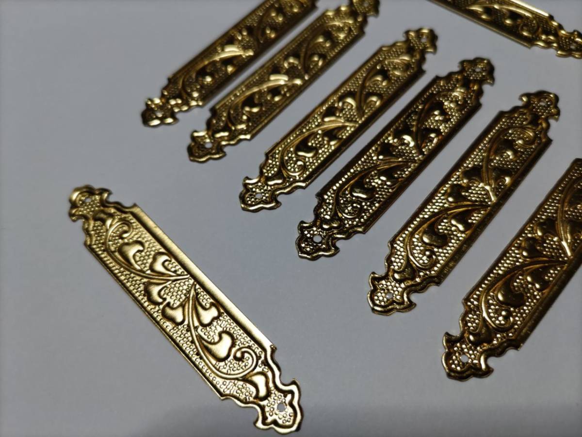 【真鍮金具】長さ62ｍｍ （10枚） 社寺、桁、神輿、ミニ山車、真鍮金具です。送料無料！_画像2