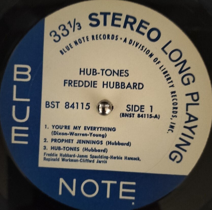 BLUE NOTE 青白Lib RVG盤　FREDDIE HUBBARD／Hub-Tones　James Spaulding　Herbie Hancock　フレディ ハバード　ブルーノート_画像3