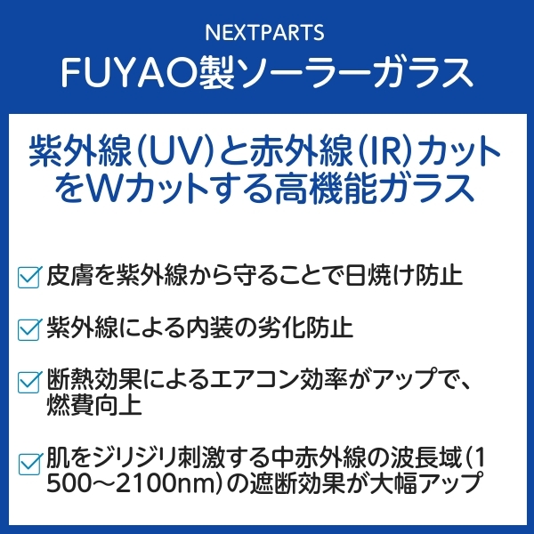 フロントガラス ブルーボカシ付き エルフ ASQ2F24 ASQ2F24 5-861441040 FUYAO製 優良新品 社外 FG00317_画像3