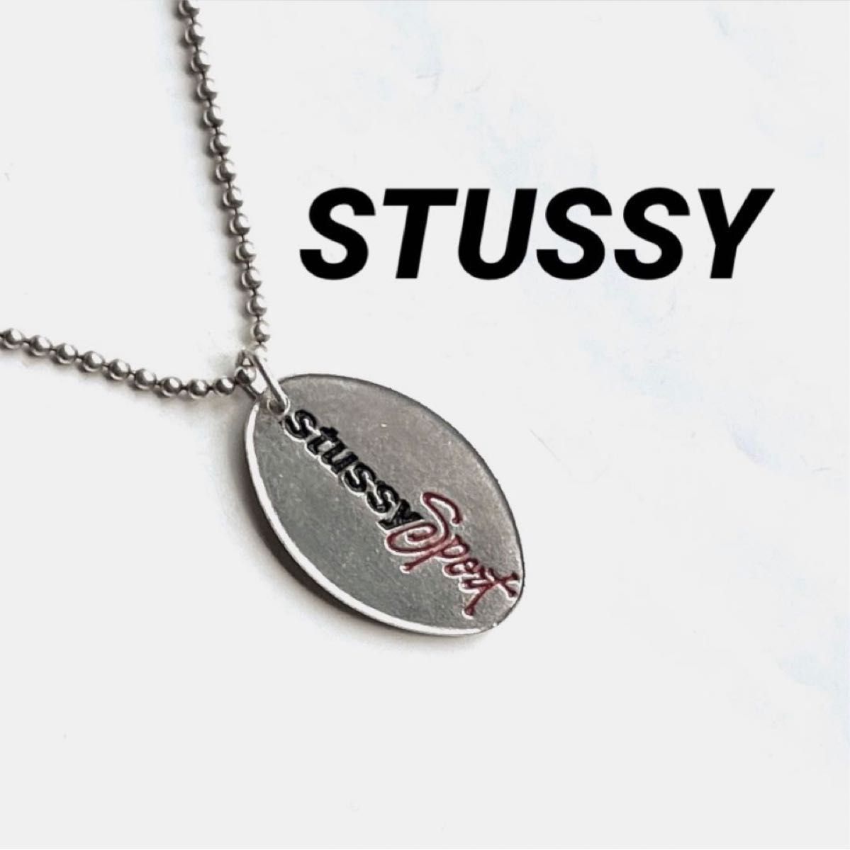 STUSSY SPORT ステューシースポーツ限定silverネックレス