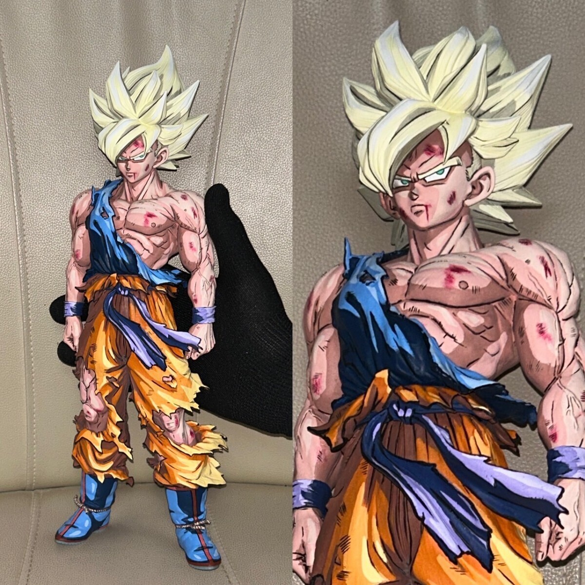 二次元彩色 リペイント ドラゴンボール フィギュア SMSP 孫悟空 スーパーサイヤ人 DRAGON BALL figure 一番くじ SON GOKU 2D 2次元_画像1