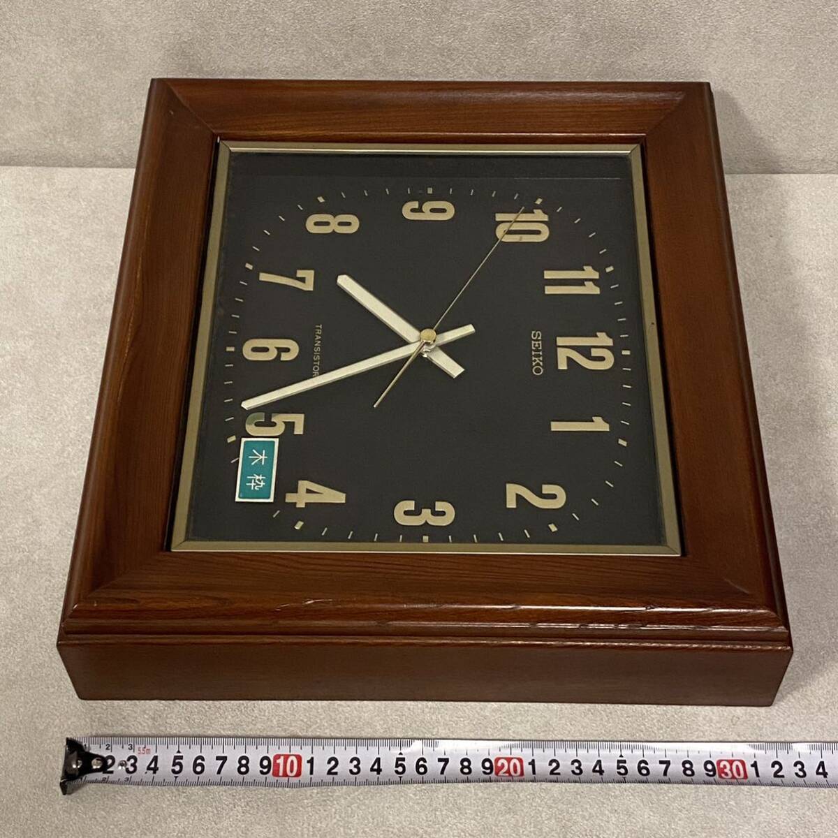 【EW240241】 セイコー 壁掛け時計 RA776 木製 SEIKO TRANSISTOR 昭和レトロ の画像3