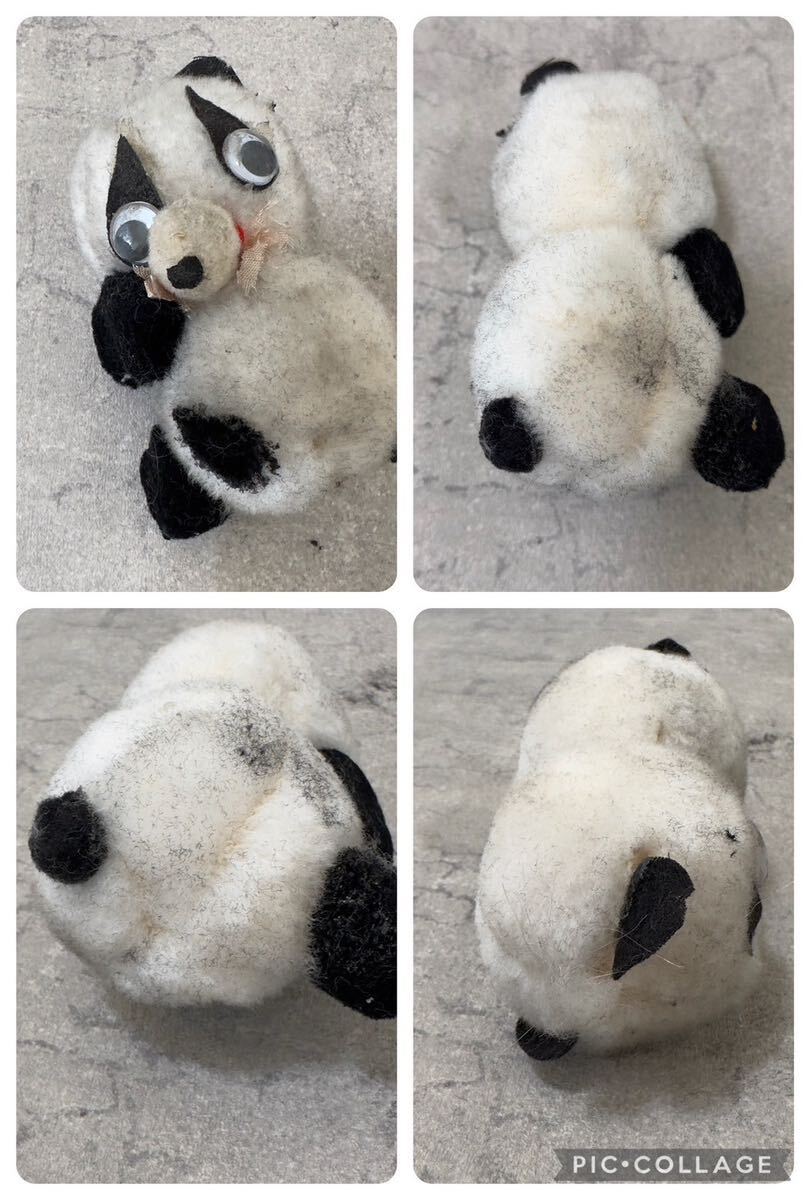 [AY240037] retro Panda soft toy together 