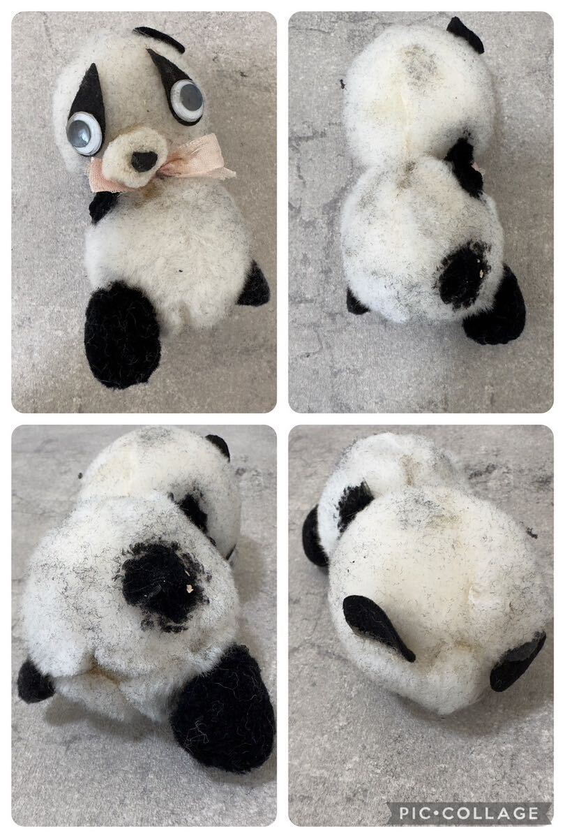 [AY240037] retro Panda soft toy together 