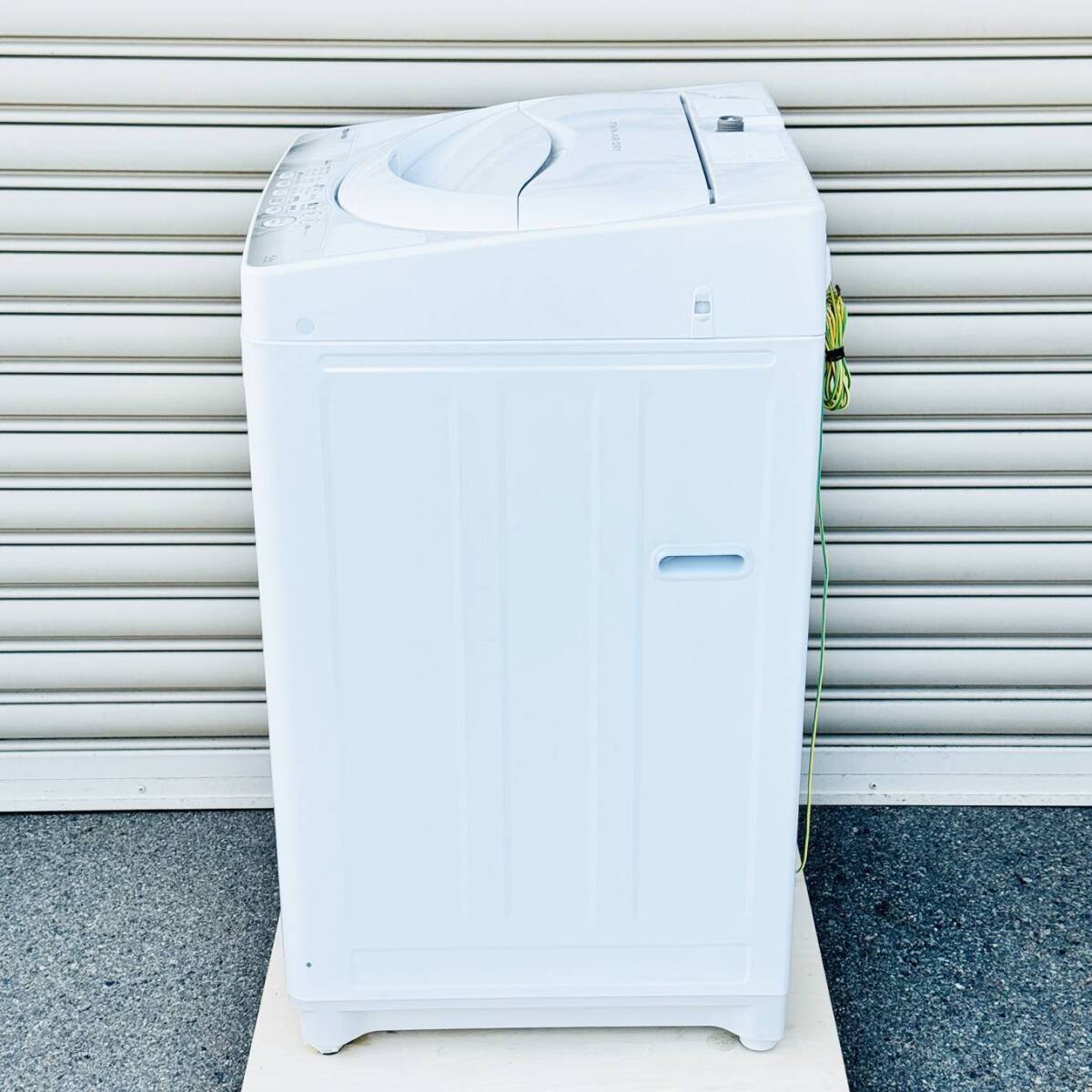 甲MJ17596 クリーニング済 動作確認済 2014年製 4.2㎏ 東芝 TOSHIBA 全自動電気洗濯機 AW-42SM ホース付 ホワイト 白色 家電の画像6
