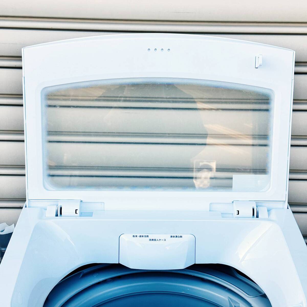 甲YZ4426　美品　クリーニング済　動作確認済　2019年製　6.0㎏　ニトリ　全自動電気洗濯機　NTR60　ホース付　ホワイト　白色　生活家電_画像3