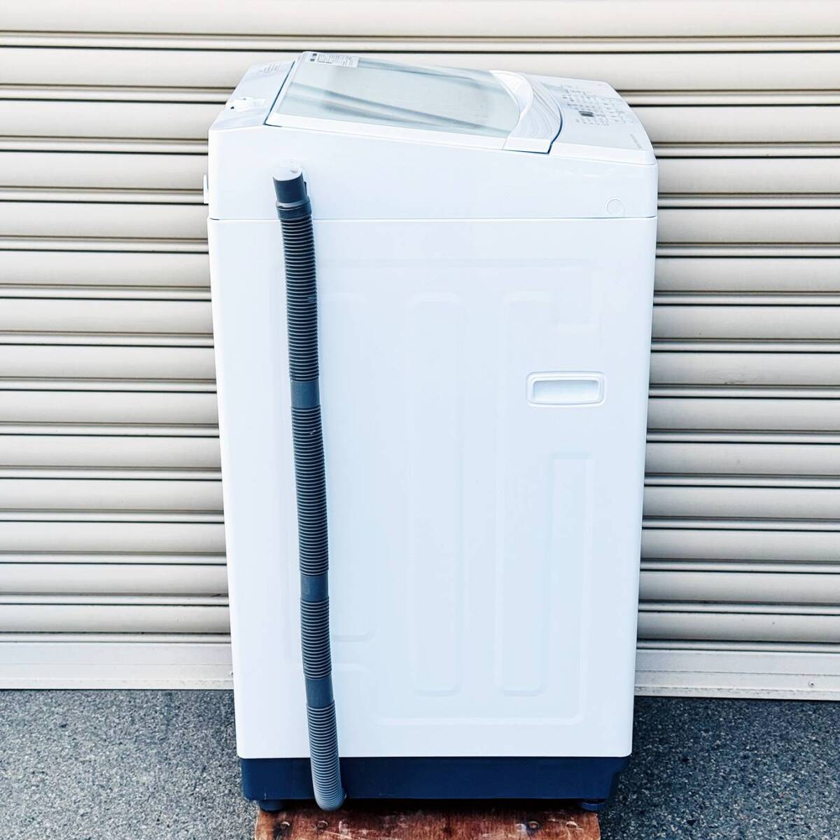 甲YZ4426　美品　クリーニング済　動作確認済　2019年製　6.0㎏　ニトリ　全自動電気洗濯機　NTR60　ホース付　ホワイト　白色　生活家電_画像9