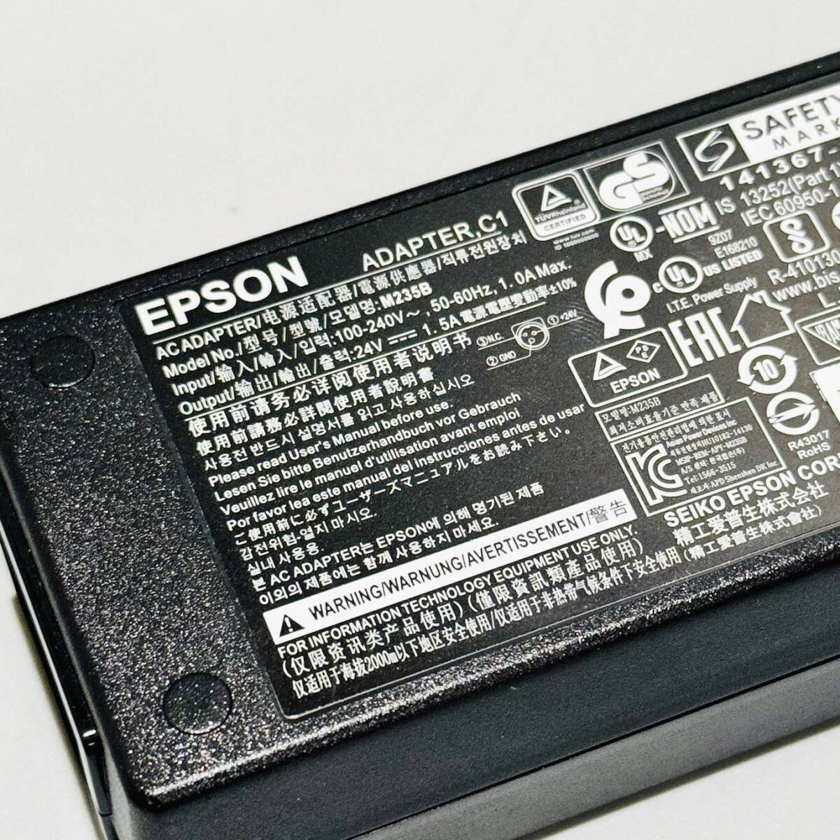 .HK10030 cleaning settled operation verification settled 2019 year made Epson EPSONre seat printer TM-m30 power supply adaptor M235B business use 