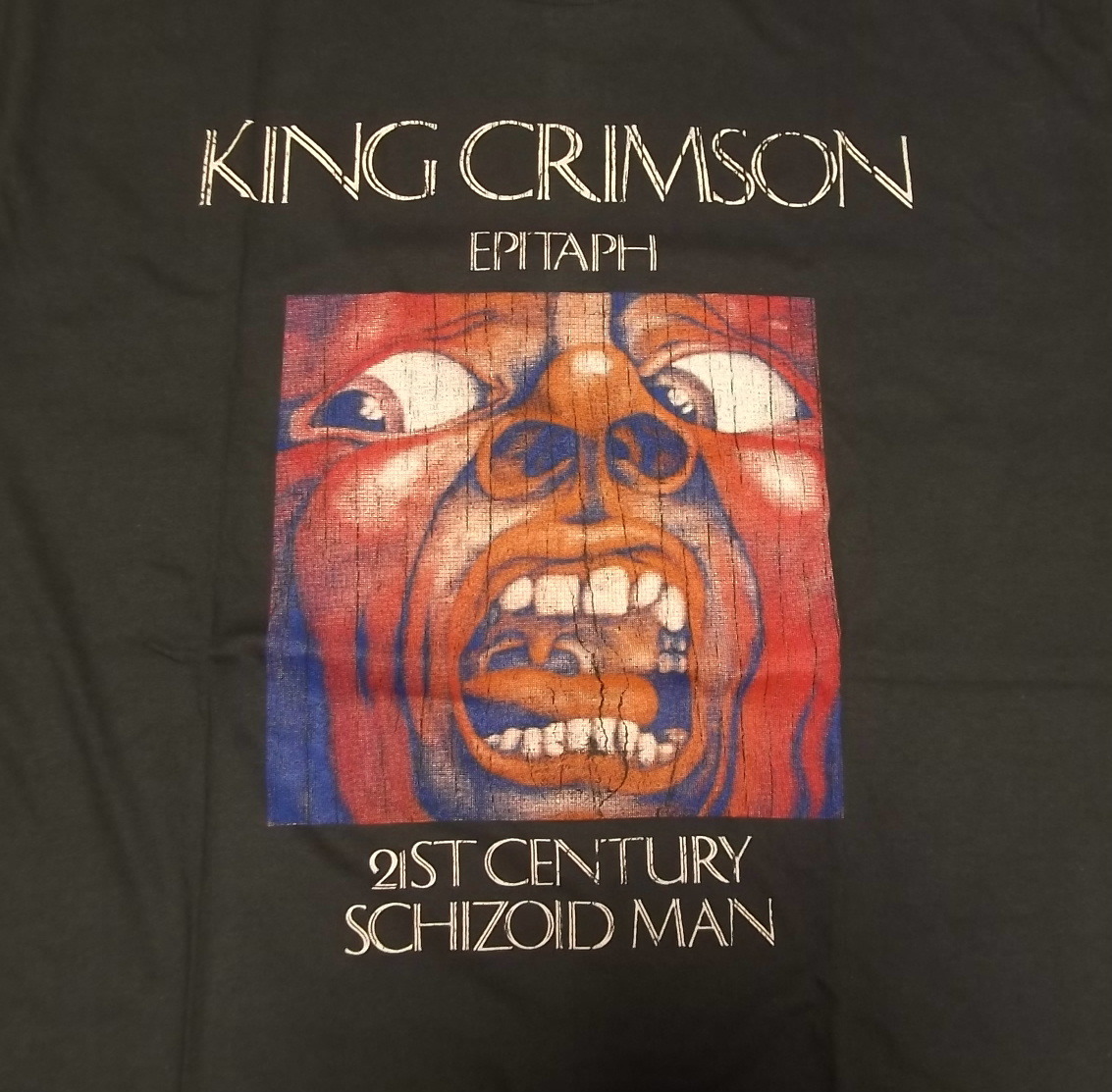 新品【King Crimson】キングクリムゾン EPITAPH 宮殿 Vintage Style プリント Tシャツ XL // 21St Century Schizoid Man ロックTシャツの画像2