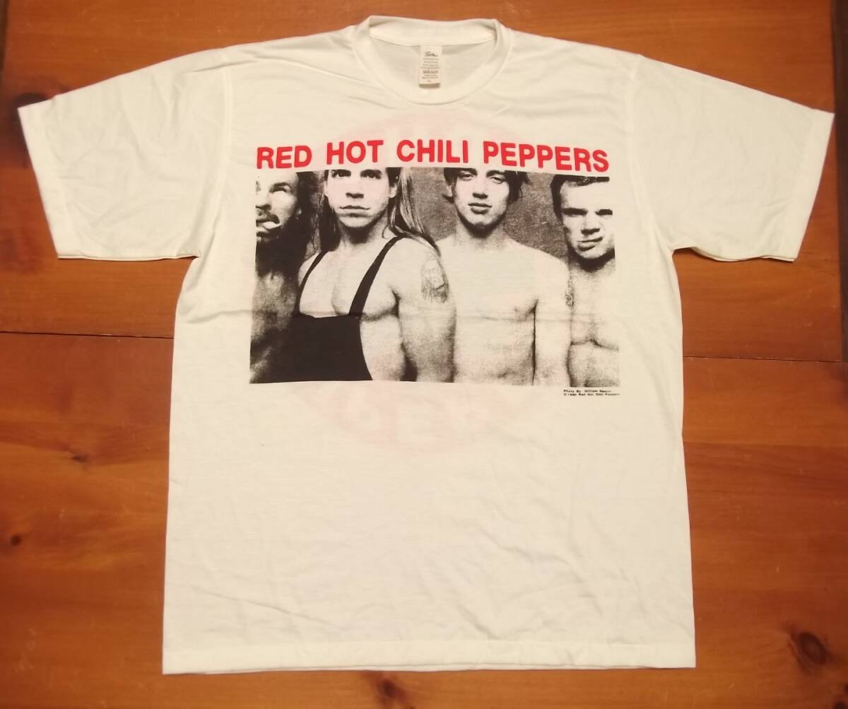 新品 【Red Hot Chili Peppers】 レッドホットチリペッパーズ Vintage Style プリント Tシャツ XL // ジョンフルシアンテ チャドスミス_画像1