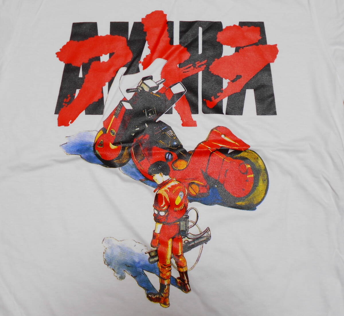 新品 【AKIRA】アキラ プリント Tシャツ 白 L // アニメ 金田 バイク_画像2