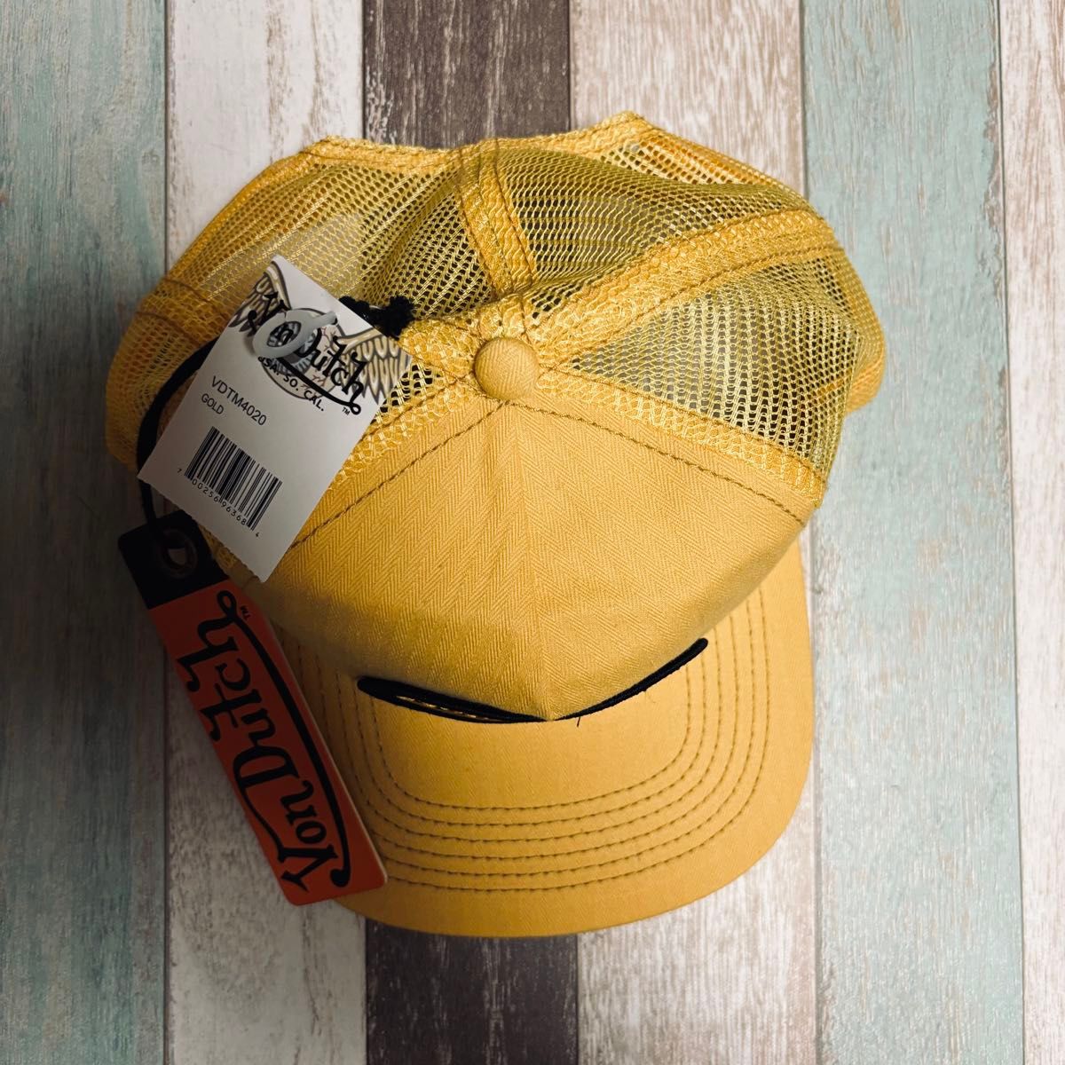 新品)Von Dutch(ボンダッチ)ロゴ刺繍 メッシュキャップ 新品)Von Dutch(ボンダッチ)ロゴ刺繍 メッシュキャップ