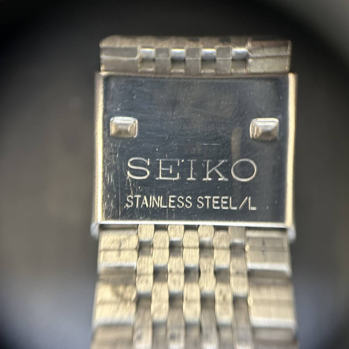 ★☆SEIKO　セイコー　7830-5020　シルバーカラー　白文字盤　大きな傷、汚れなし　　 #131☆★_画像6