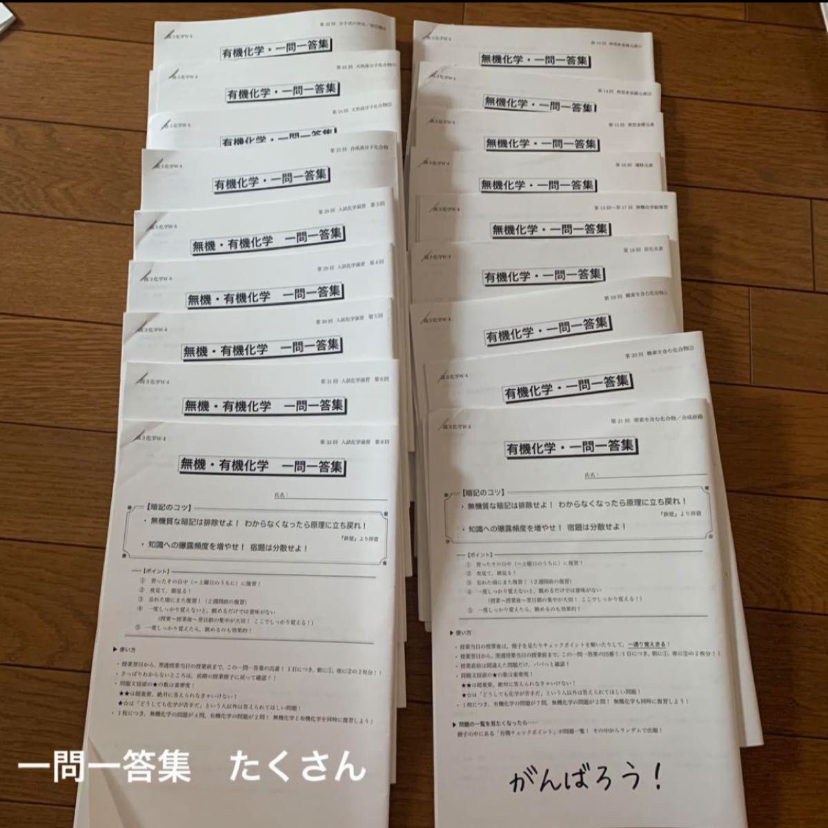 鉄緑会 高三 高3 教材 化学 飛松先生 水野先生 プリント 鉄緑会 高三 高3 教材 化学 飛松先生 水野先生 プリント
