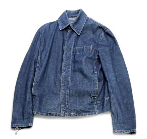 ARCHIVE AlexanderMcQueen 90年代 デニムジャケット アレキサンダーマックイーン ヴィンテージ DENIM JACKET ライダース インディゴ48JK-15の画像2