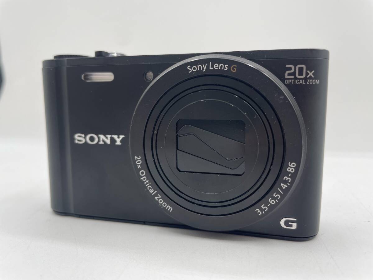 N36363◆ 【動作確認済】 SONY ソニー Cyber-Shot DSCーWX350 デジタルカメラ デジカメ カメラ ブラック 1820万画素 充電器付属_画像2