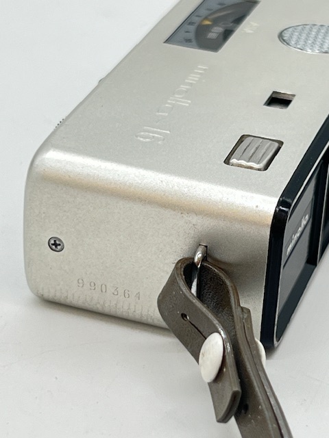 K1125■ MINOLTA 16Ps 16mm サブミニチュア カメラ レンズ ROKKOR 3.5/25 コンパクト 元箱付 フィルムカメラ 小型カメラ レトロ ビンテージ_画像7