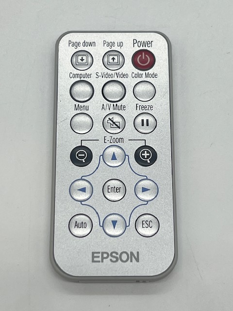 K1657■【通電OK!!】 EPSON LCD PROJECTOR ELP-720 エプソン 液晶 プロジェクター 説明書 リモコン ソフトケース付 映像機器 軽量 本体 ■_画像9