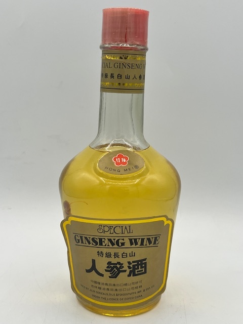 N36590#[ не . штекер ] красные цветы сливы Special класс длина Hakusan морковь sake GINSENG WINE 750ml? sake HONG MEI ho mei China sake ликер средний .#