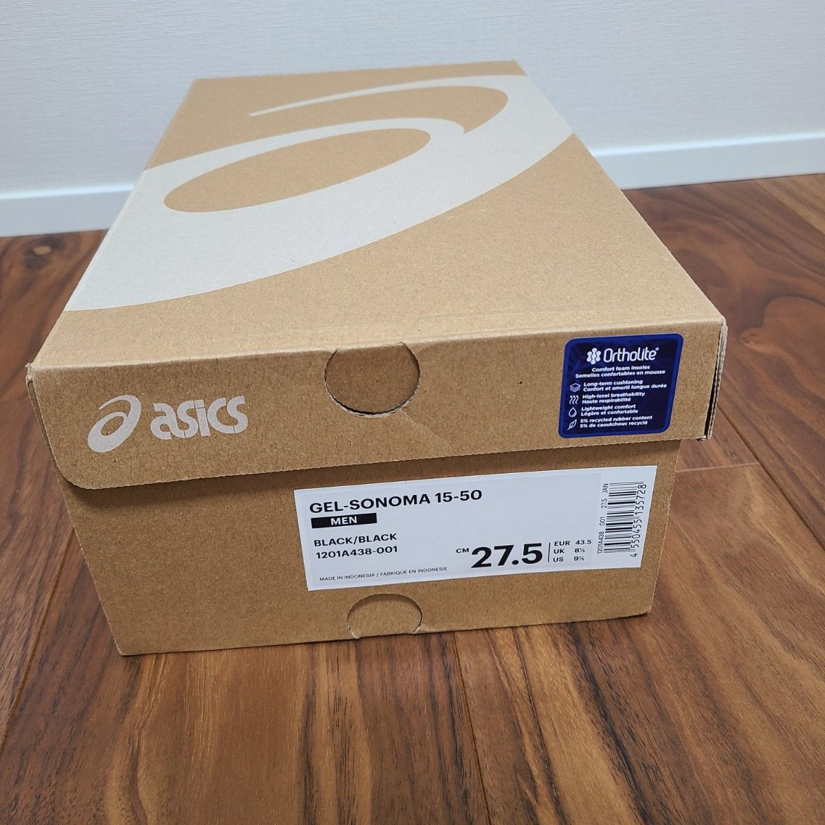 新品未使用　ASICS　gel sonoma 27.5 アシックス　ゲル　 adidas NIKE　Onitsuka Tiger