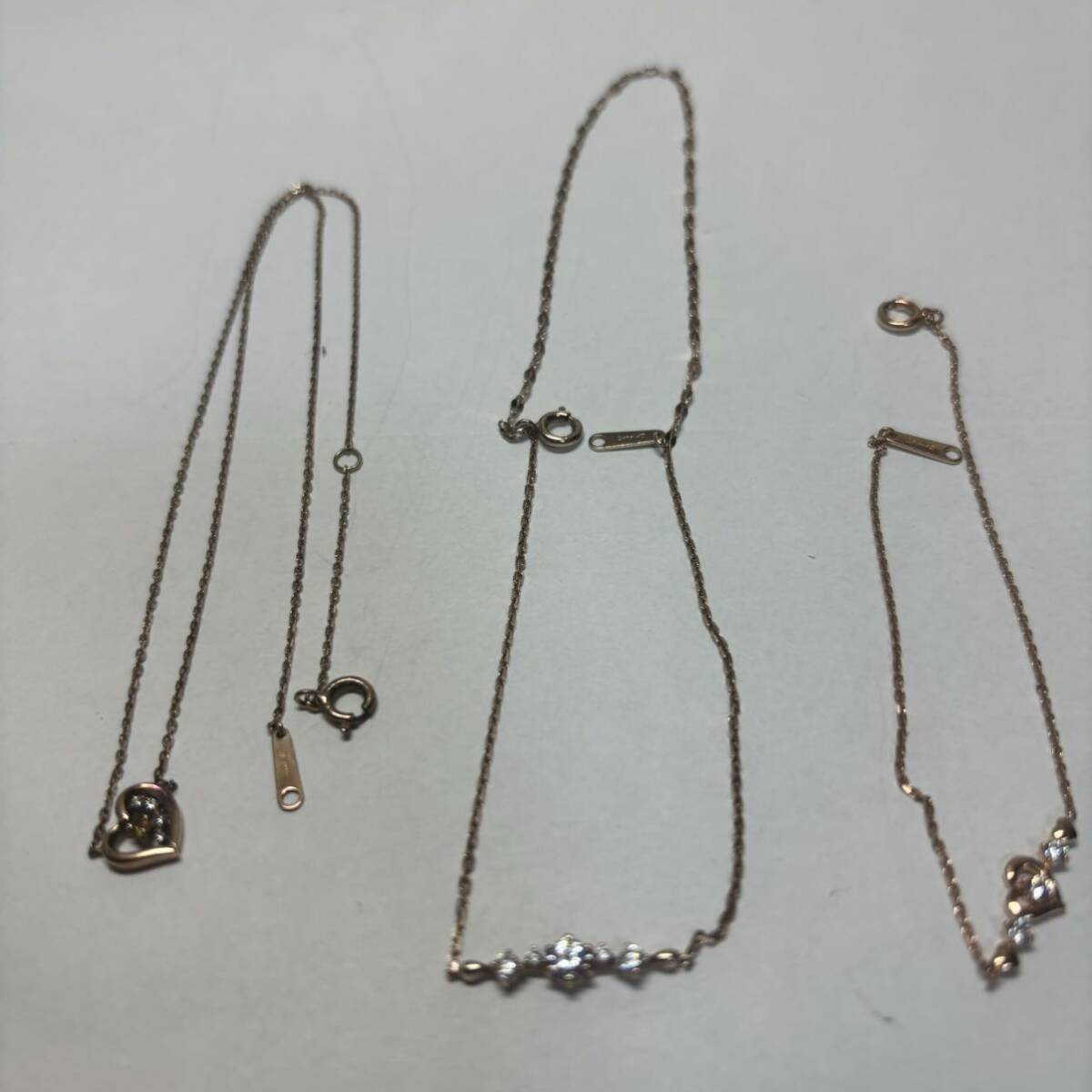 4℃ ヨンドシー まとめ売り 3個 ネックレス ブレスレット アクセサリー silver925_画像1