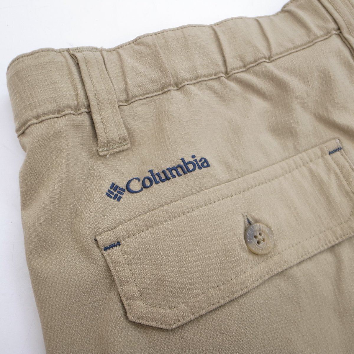 5389【本物保証】 Columbia コロンビア ナイロン ショートパンツ Mサイズ ベージュ系 美品_画像7