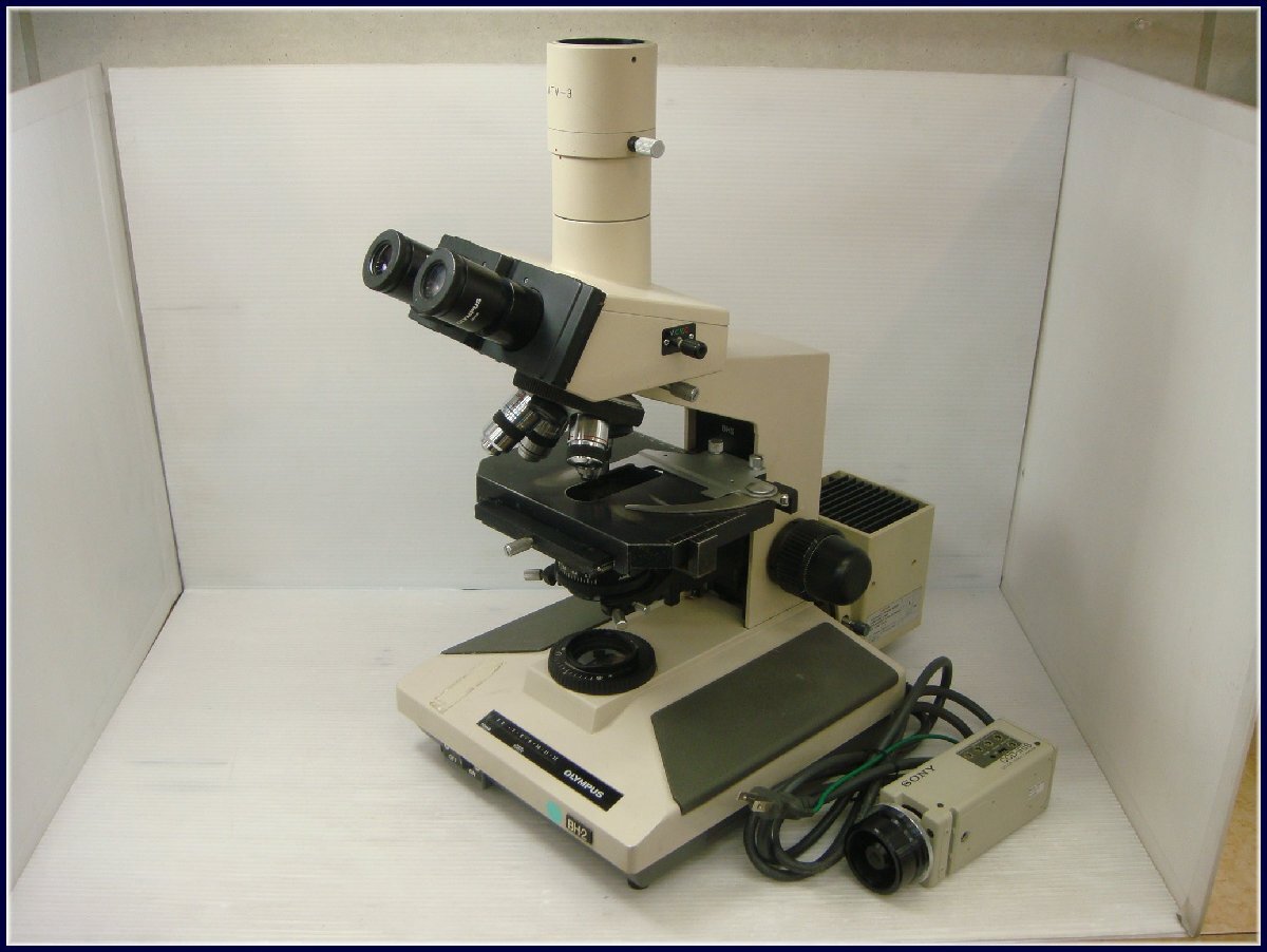 5318 1円～ OLYMPUS オリンパス 顕微鏡 BH-2 通電確認済み_画像1