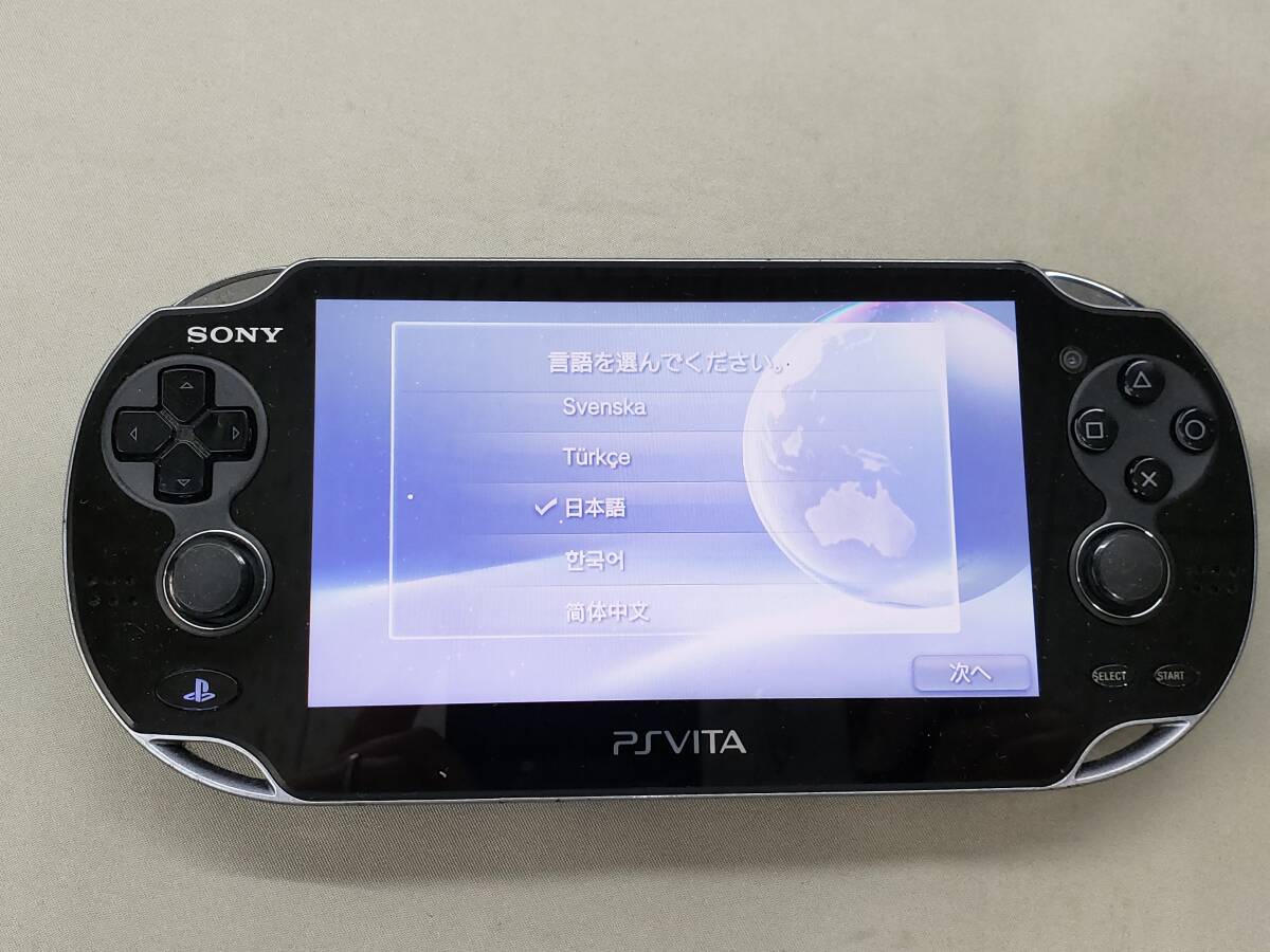 60-y14001-60r PSvita PCH-1100 ブラック 本体のみ 現状品_画像1