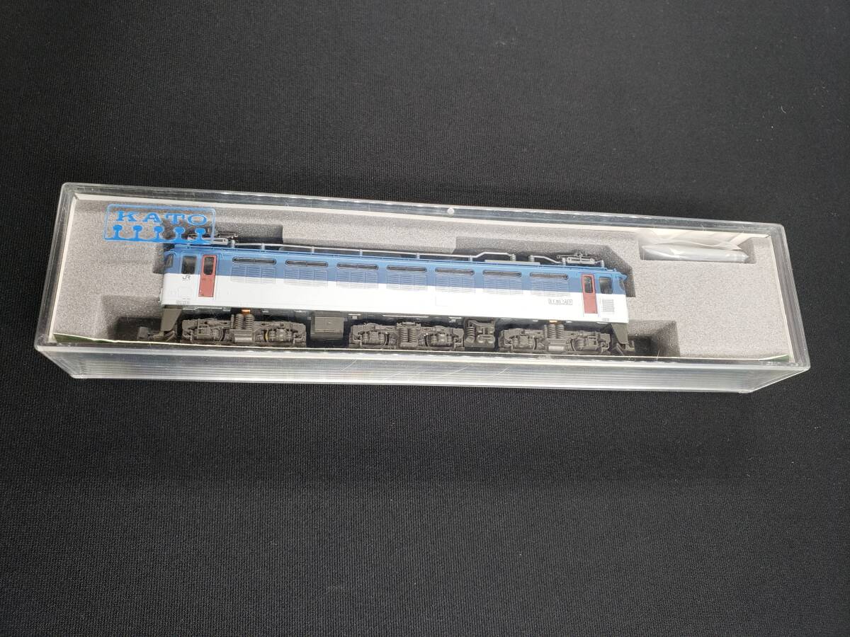 74-y14116-60: KATO Nゲージ 3022 EF81 JR貨物色 鉄道模型 ジャンク品 動作未確認_画像1