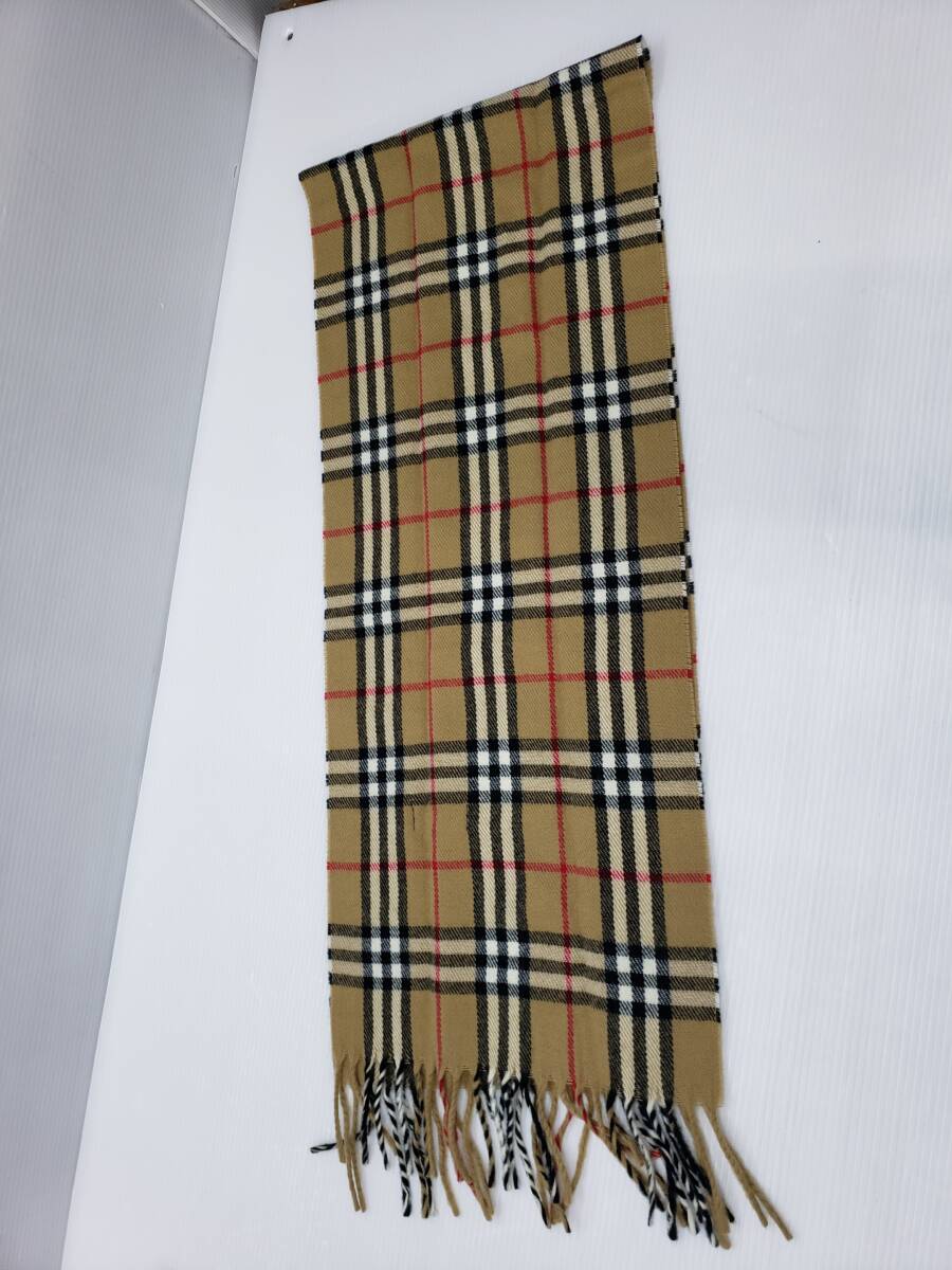 169-y13999-80r バーバリー BURBERRY マフラー ラムウール ストール ノバチェック_画像7