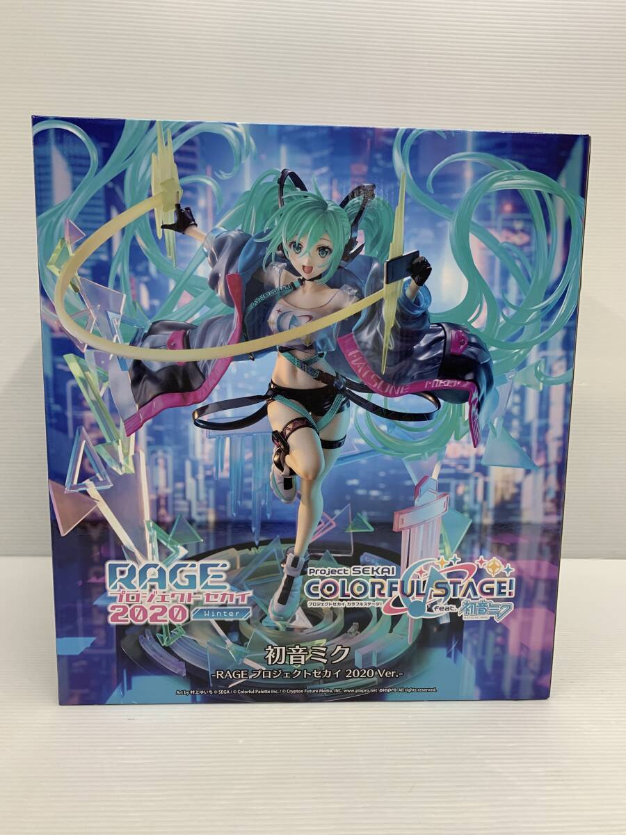 62-KT4106-140s 渋谷スクランブル プロジェクトセカイ RAGE 初音ミク フィギュア 未開封品_画像1