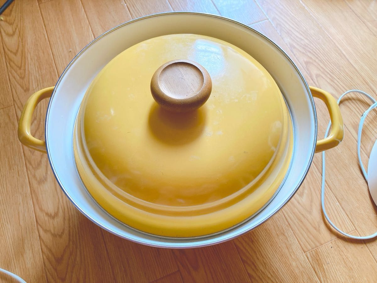 ホーロー鍋　琺瑯鍋　蒸し器 両手鍋