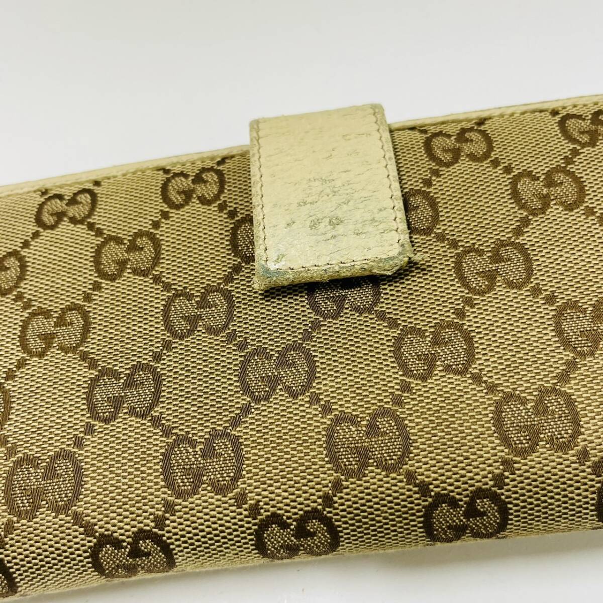 15889/ GUCCI 長財布 GGキャンバス グッチ ブランド品_画像4