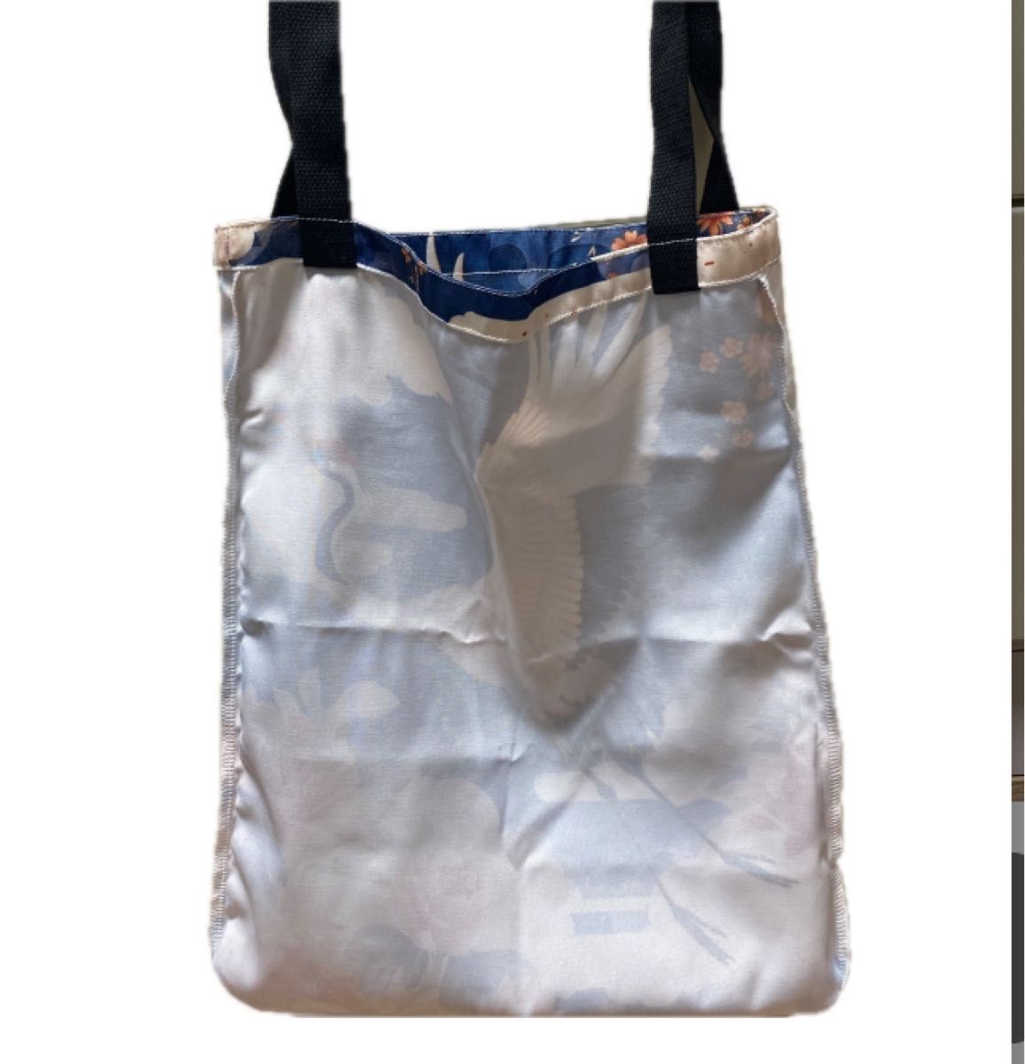A H-10  男女性向けのクラシックなショルダーバッグ、ショッピングや通勤に使えるヴィンテージなクレーンネコ柄のハンドバッグ