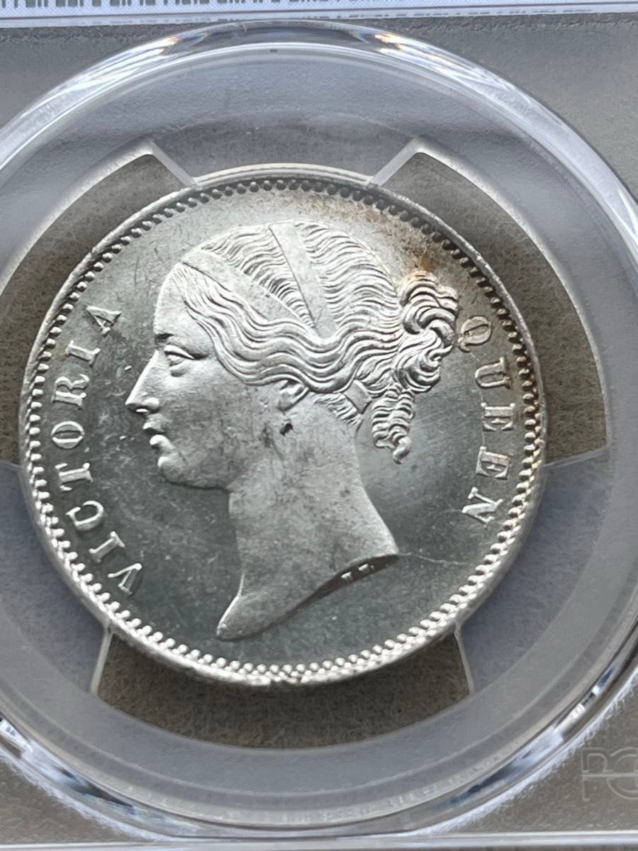 MS64 英領 インド ルピー 銀貨 1840 ヴィクトリア PCGS ビクトリア アンティークコイン 