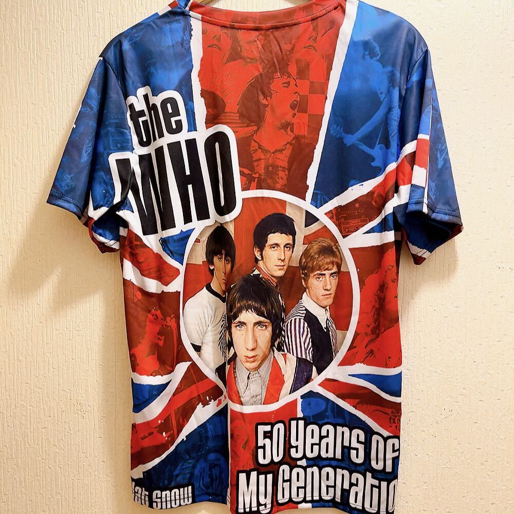 The WHO Tシャツ イギリス国旗デザイン 新品 The Who ザ フーイギリス国旗 バンドTシャツ ユニセックス