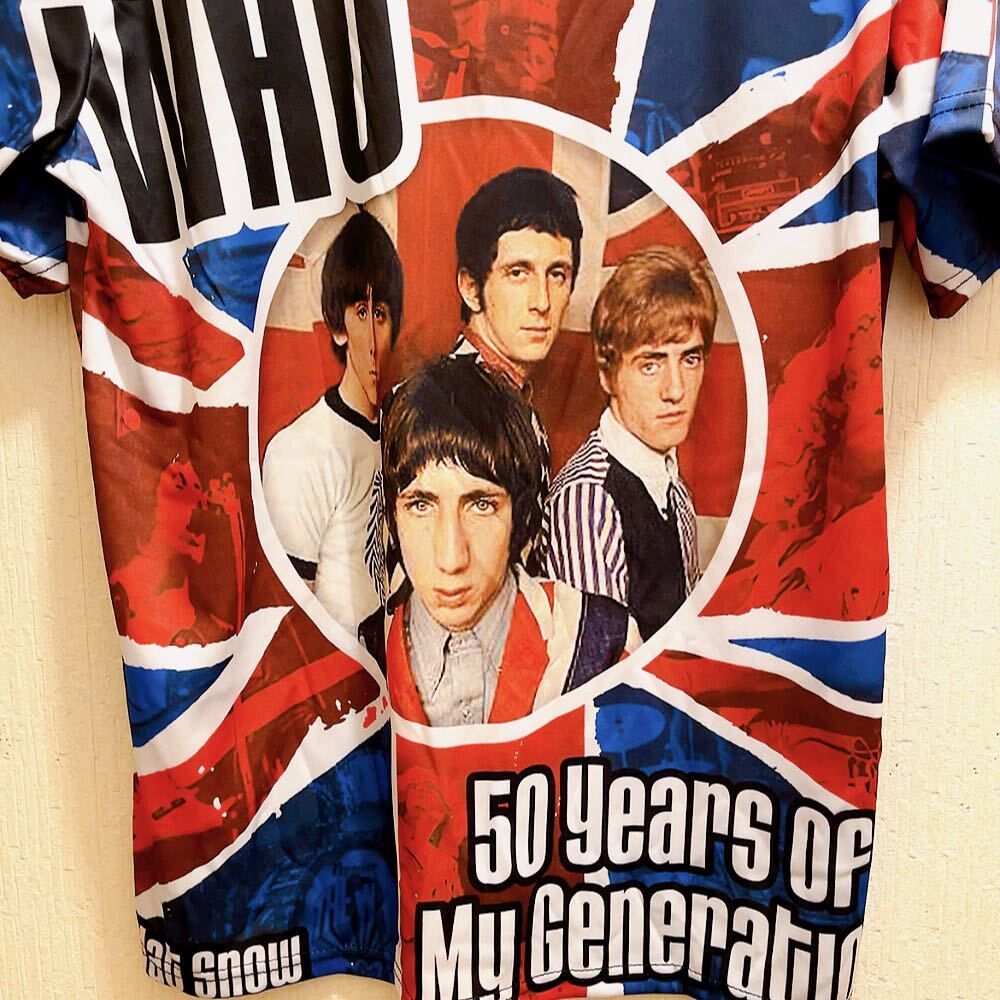 The WHO Tシャツ イギリス国旗デザイン 新品 The Who ザ フーイギリス国旗 バンドTシャツ ユニセックス