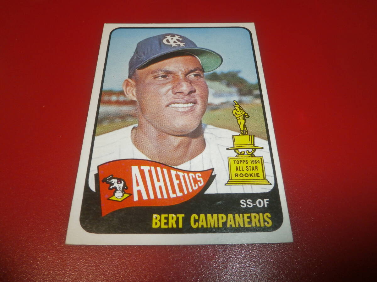 １９６５ TOPPS ＃２６６ BERT CAMPANERIS ルーキーカードの画像1