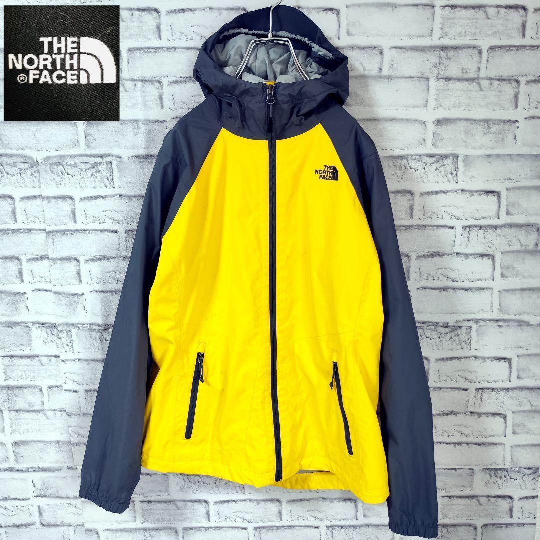 ノースフェイス　THE NORTH FACE　マウンテンパーカー　ナイロンジャケット　レディース　M　アウトドア　イエロー　グレー_画像1