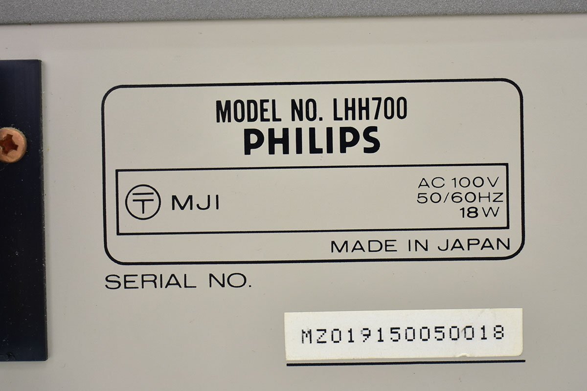 PHILIPS LHH700 CDプレーヤー[フィリップス][CDデッキ][CD PLAYER]6M_画像9