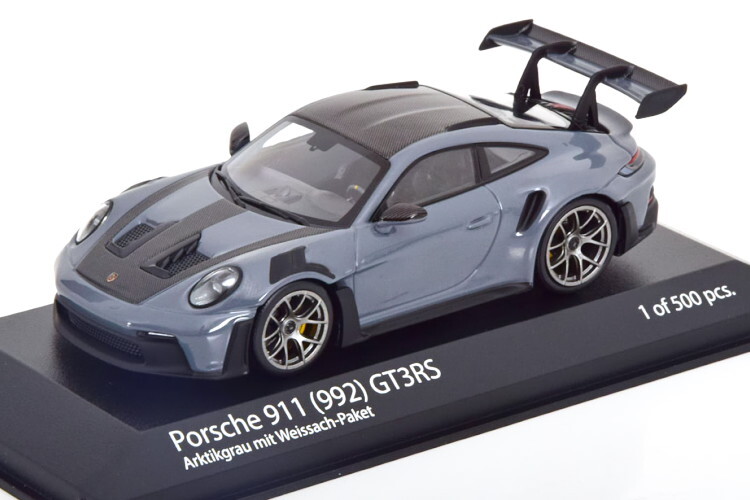 ミニチャンプス 1/43 ポルシェ 911 992 GT3 RS ヴァイザッハ パッケージ 2023 グレー Minichamps Porsche Weissach Package 410062100_画像1