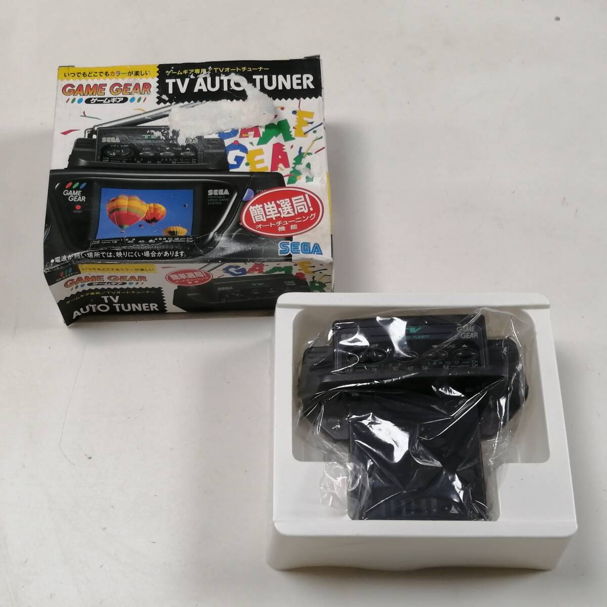 ○24051602　GAME GEAR　ゲームギア専用　TVオートチューナー　TV AUTO TUNER　外箱難有　レトロゲーム_画像1