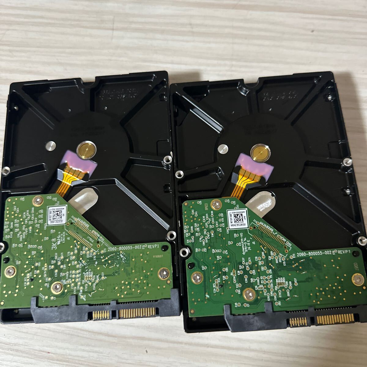 二枚セット:N64/65:【動作保証/使用0時間/AVコマンド対応】Western Digital HDD SATA 4TB purple WD40PURZ-85TTDY0 3.5インチHDD 4000GB
