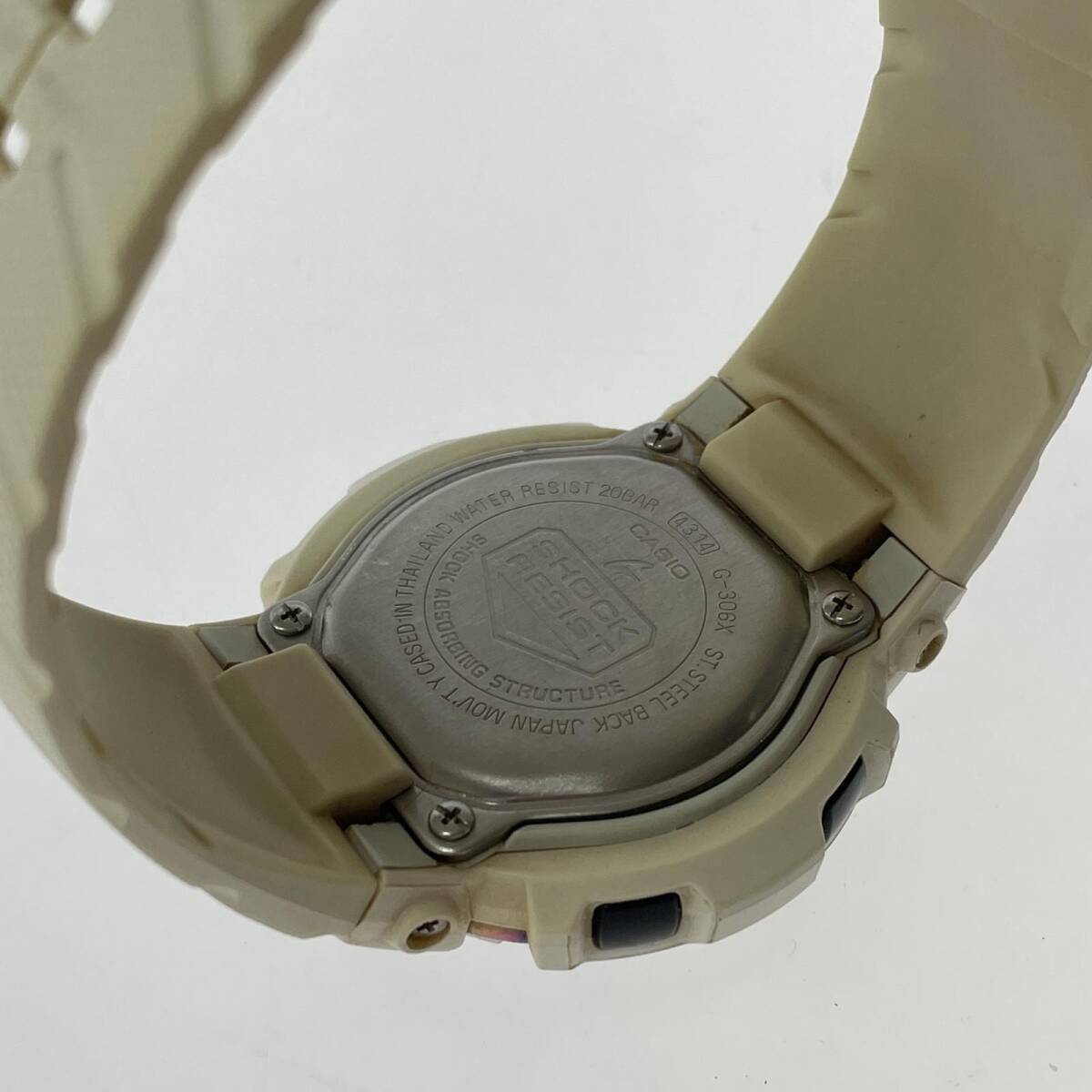 CASIO カシオ G-306X G-SHOCK 腕時計/ブラック×ホワイト メンズ_画像5
