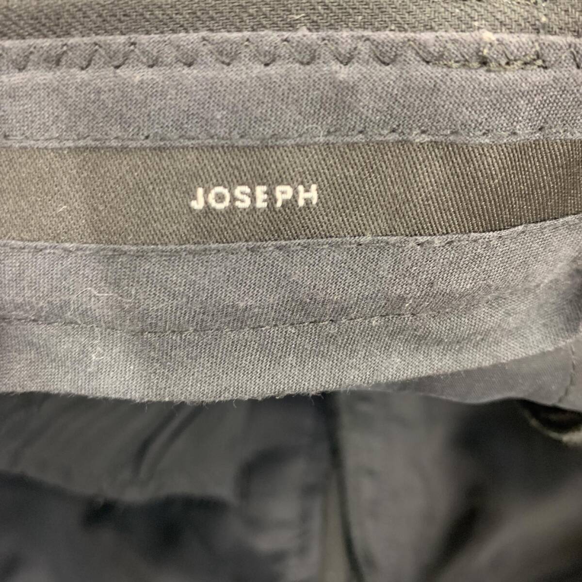 JOSEPH ジョセフ ウール混 タック ワイド クロップドパンツ size34/ブラック レディース_画像7