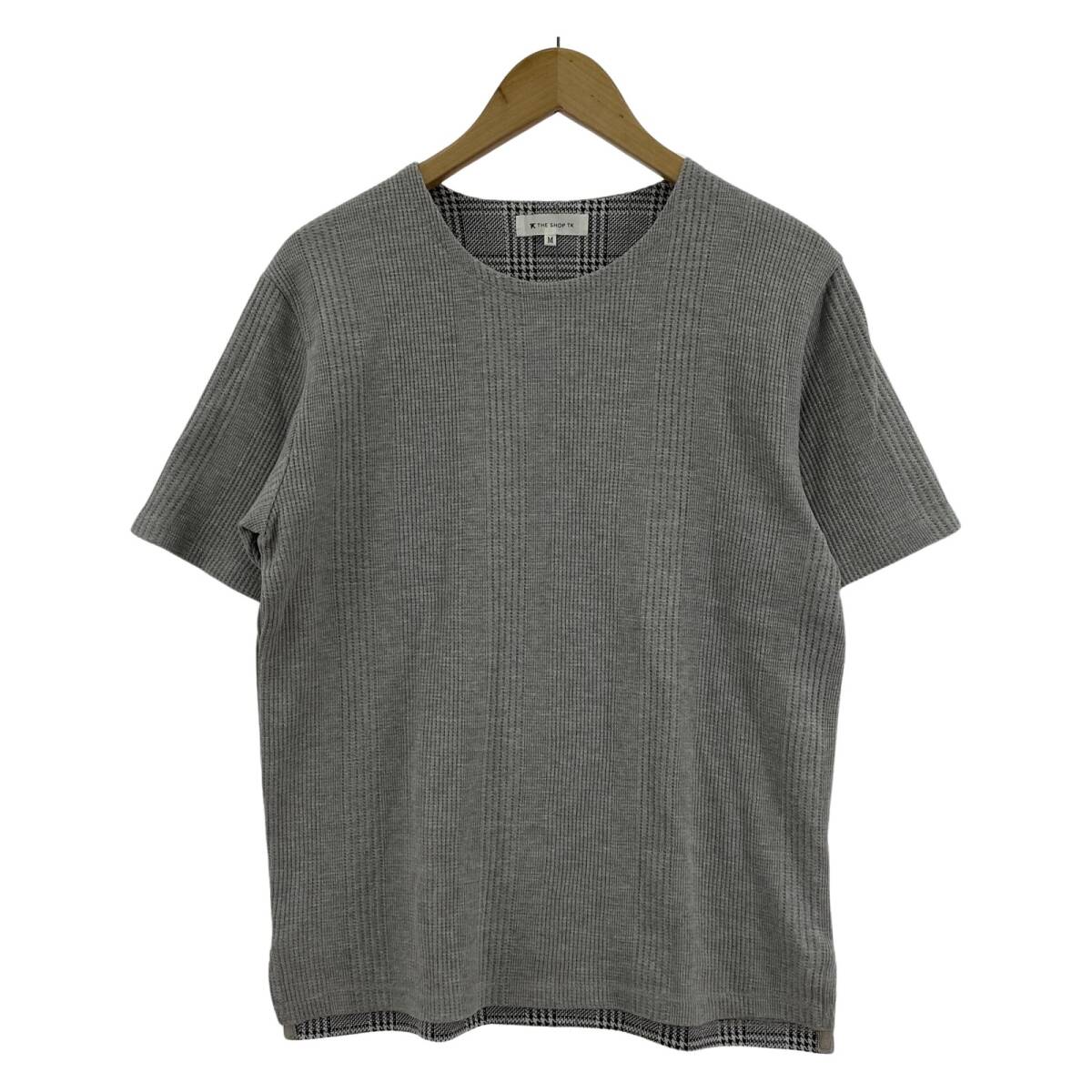 THE SHOP TK 　ザ ショップ ティーケー カットソー sizeM/グレー レディース_画像1